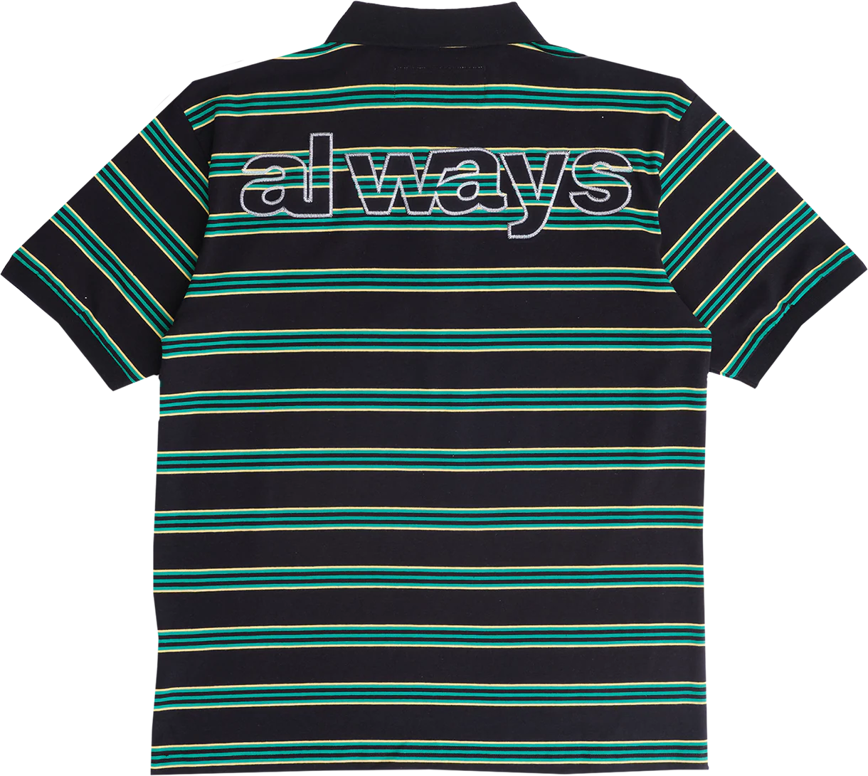 Always Do What You Should Do - Educated Applique Polo (Black/Green) - Image 2