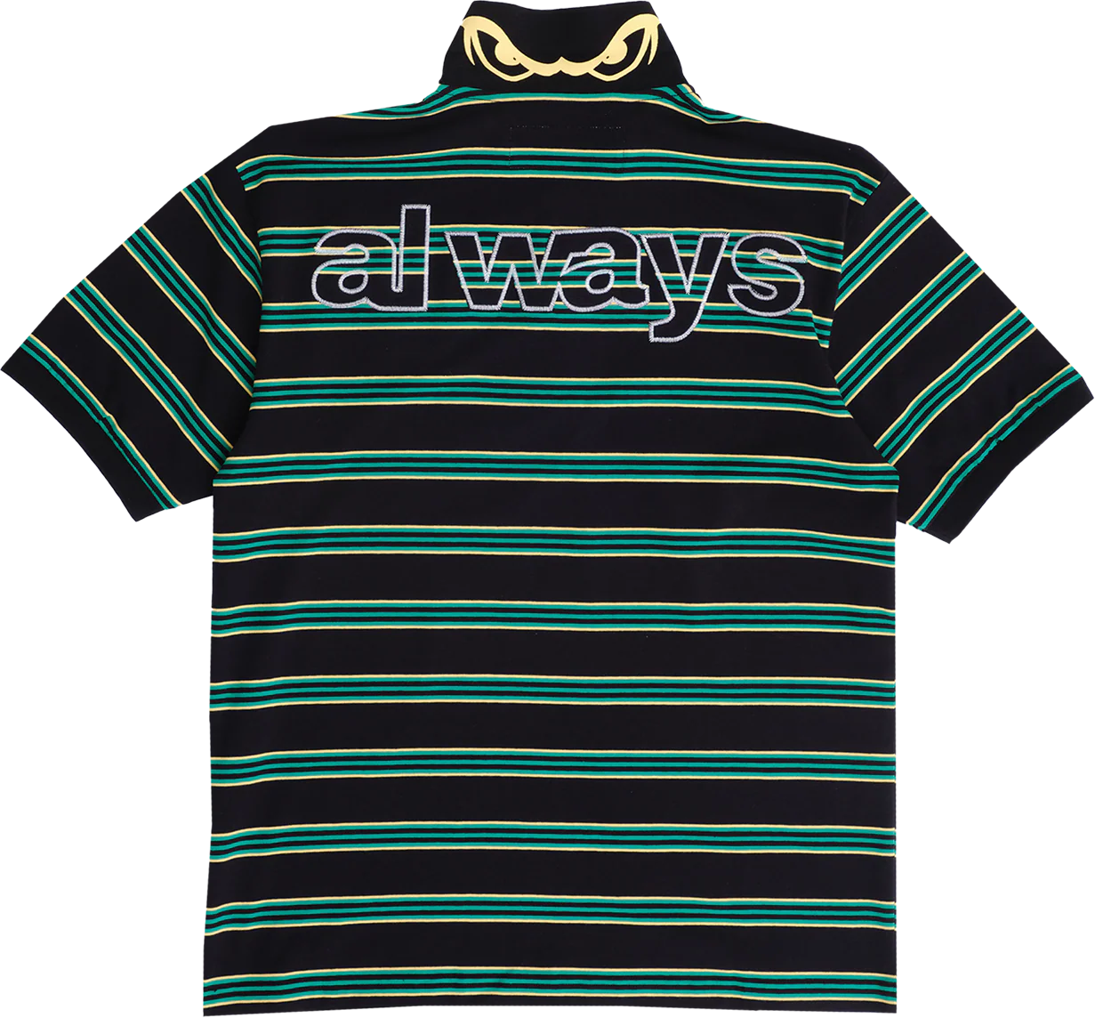 Always Do What You Should Do - Educated Applique Polo (Black/Green) - Image 3