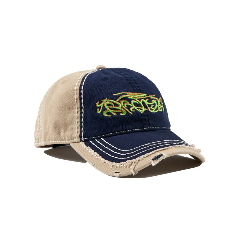 Bronze - Madness Distressed Dad Cap Navy/Olive