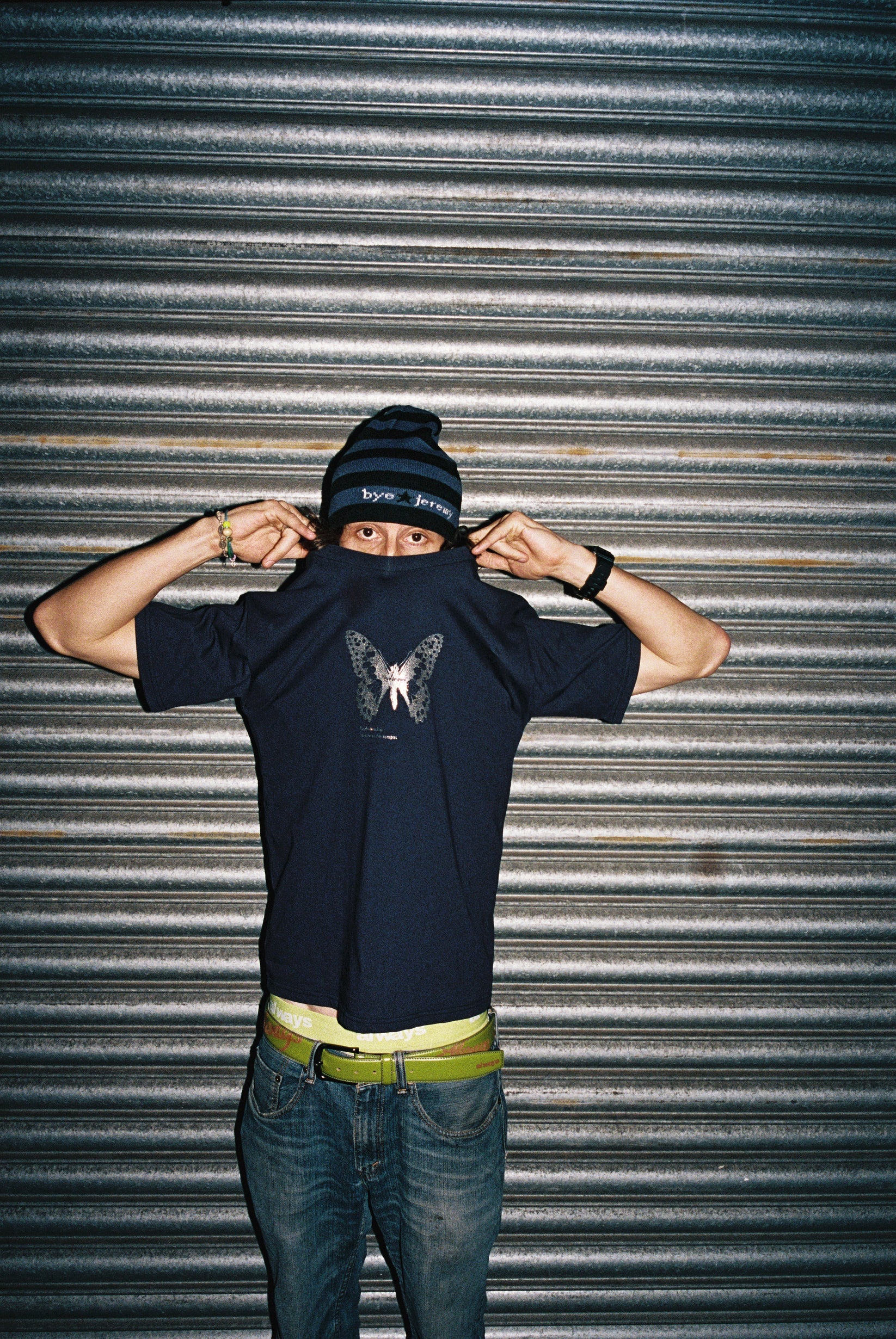Bye Jeremy - Butterfly T-Shirt Navy - Image 2