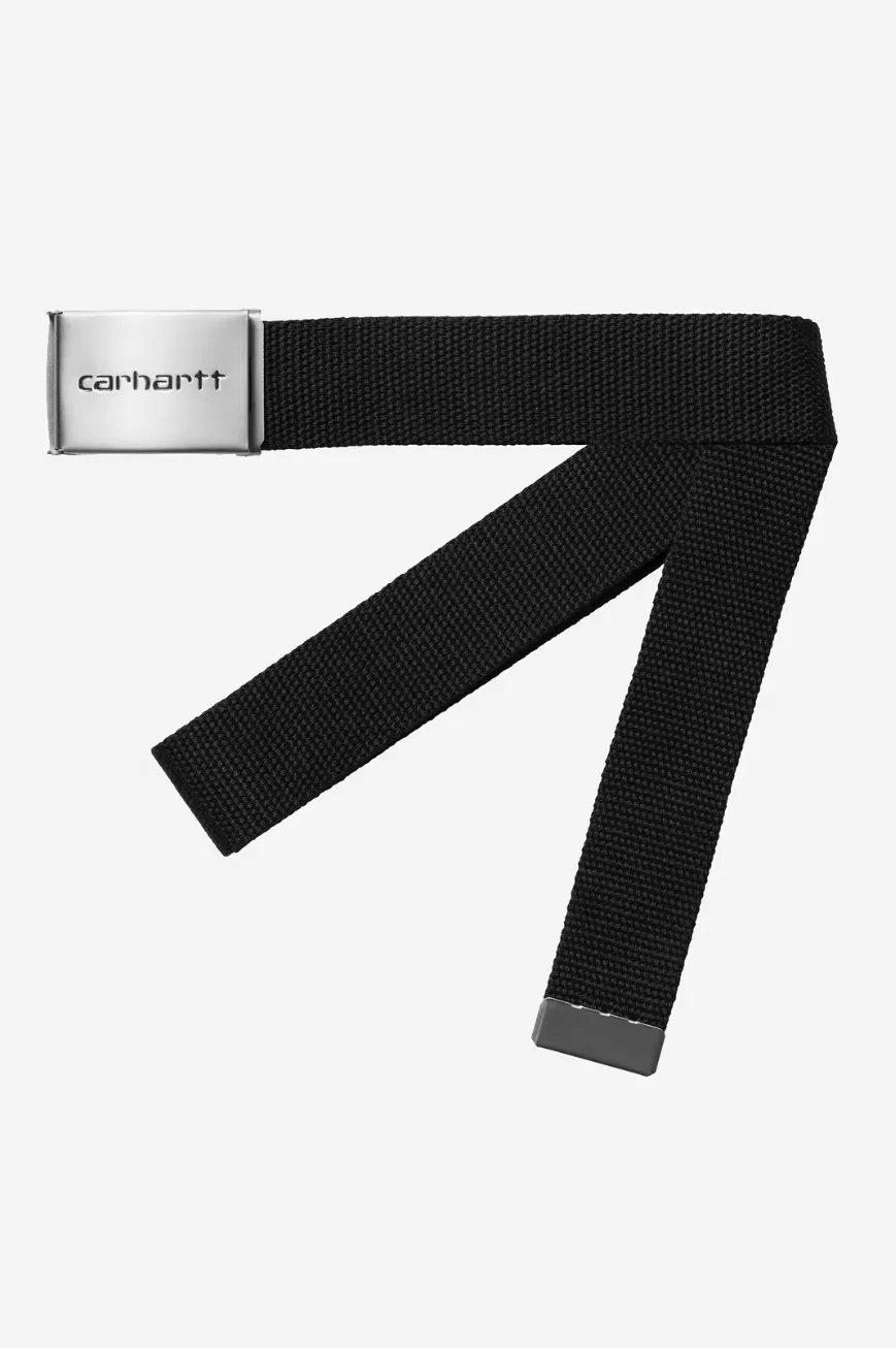 Carhartt WIP - Clip Belt Chrome Black