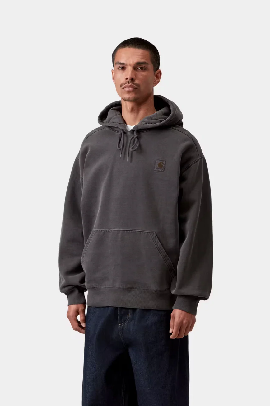 Carhartt WIP - Hooded Nelson Sweat Black Garment Dyed - Image 3