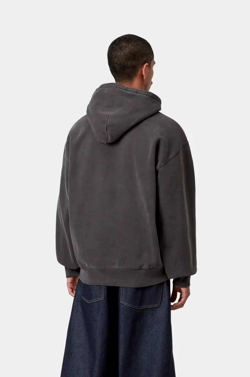 Carhartt WIP - Hooded Nelson Sweat Black Garment Dyed - Image 4