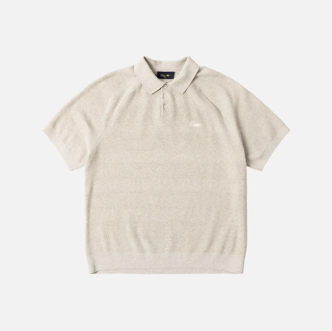 Dime - Cable Knit Polo Oatmeal