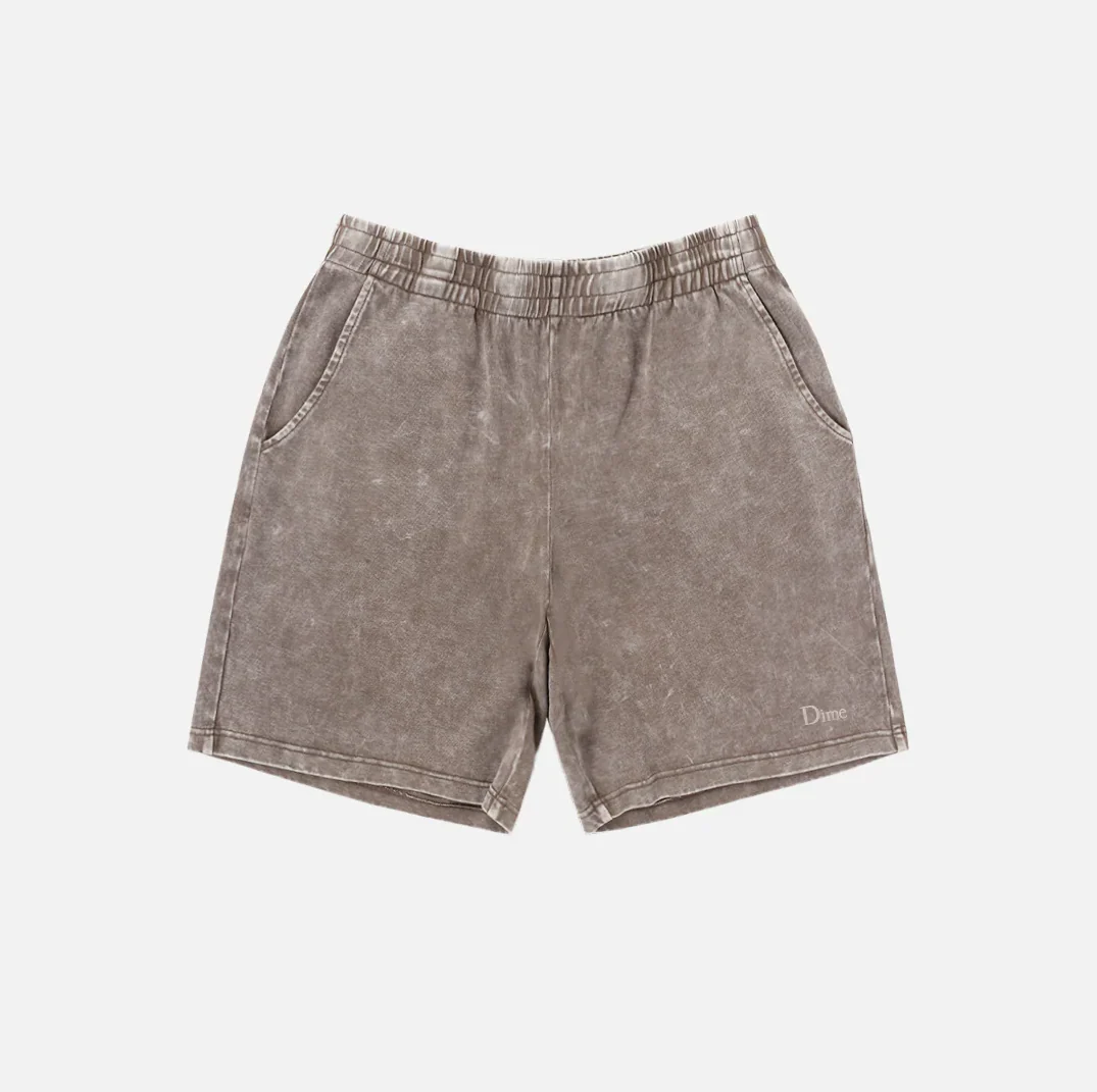 Dime - Classic Jersey Sweatshorts Brown Washed