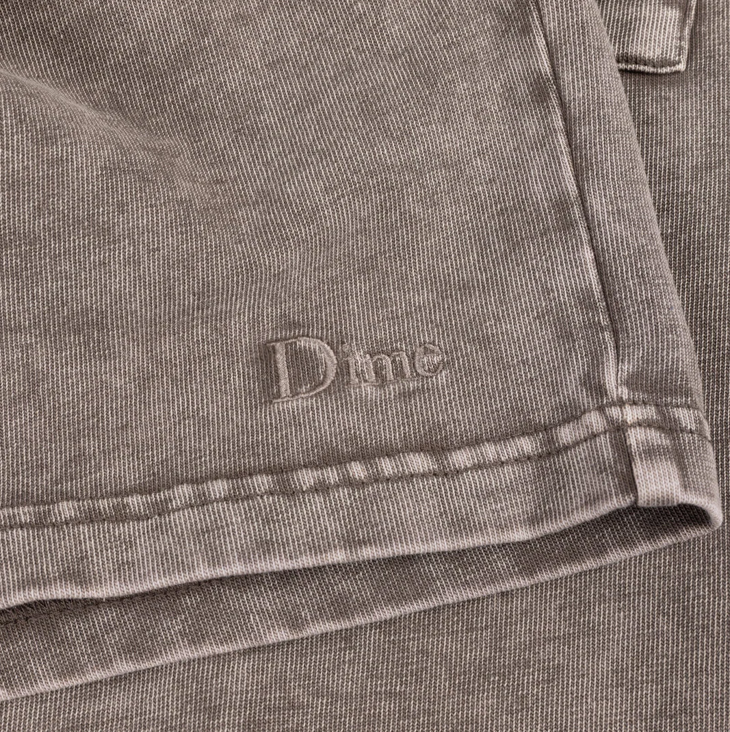 Dime - Classic Jersey Sweatshorts Brown Washed - Image 2