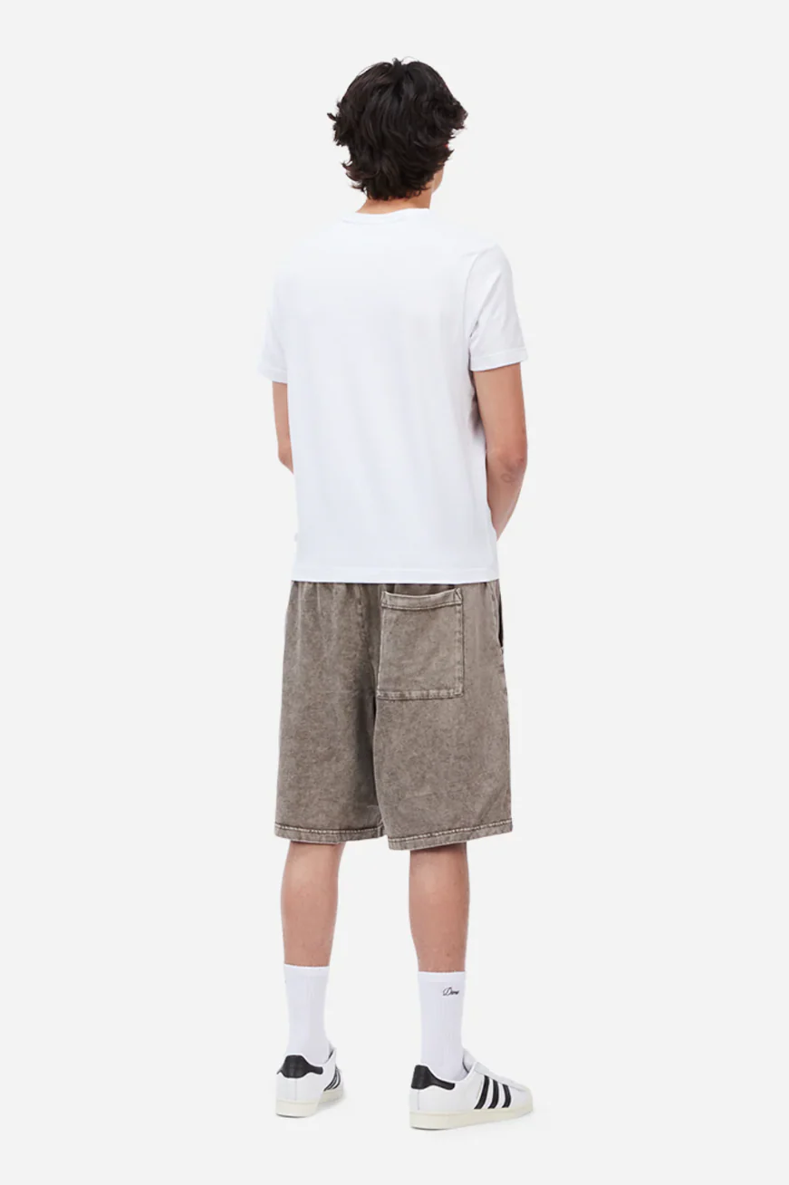 Dime - Classic Jersey Sweatshorts Brown Washed - Image 4
