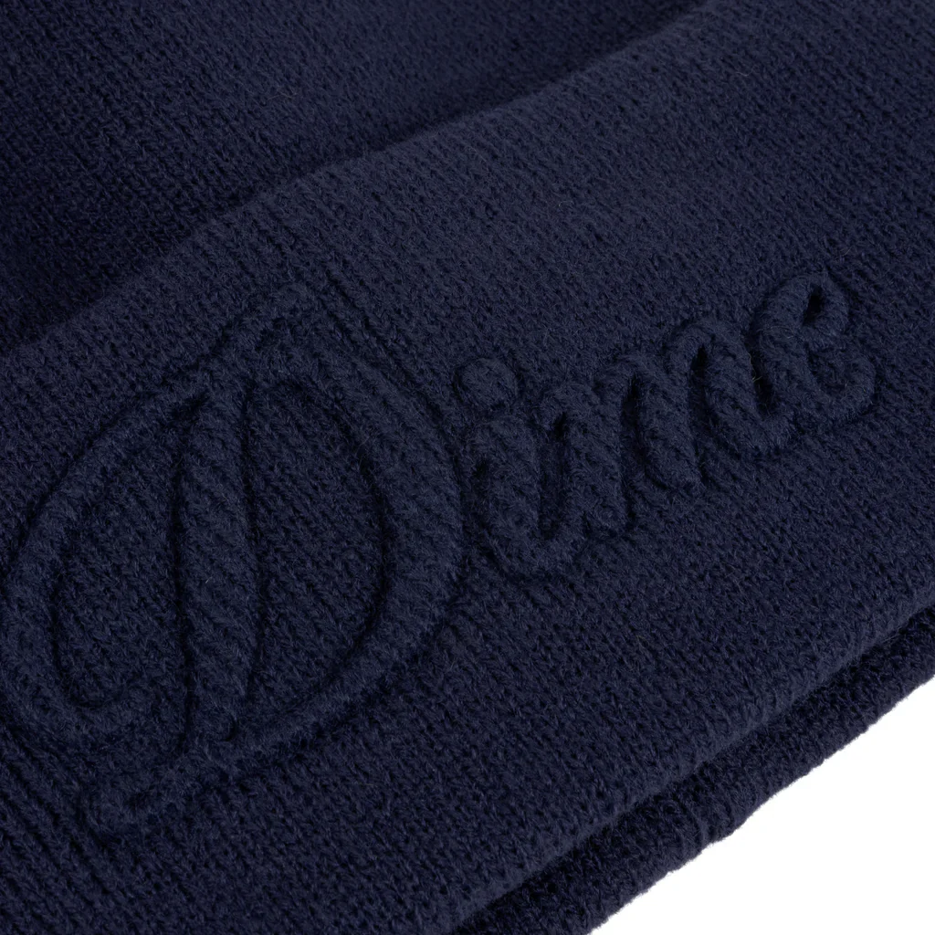 Dime - Cursive Fold Beanie Navy - Image 2