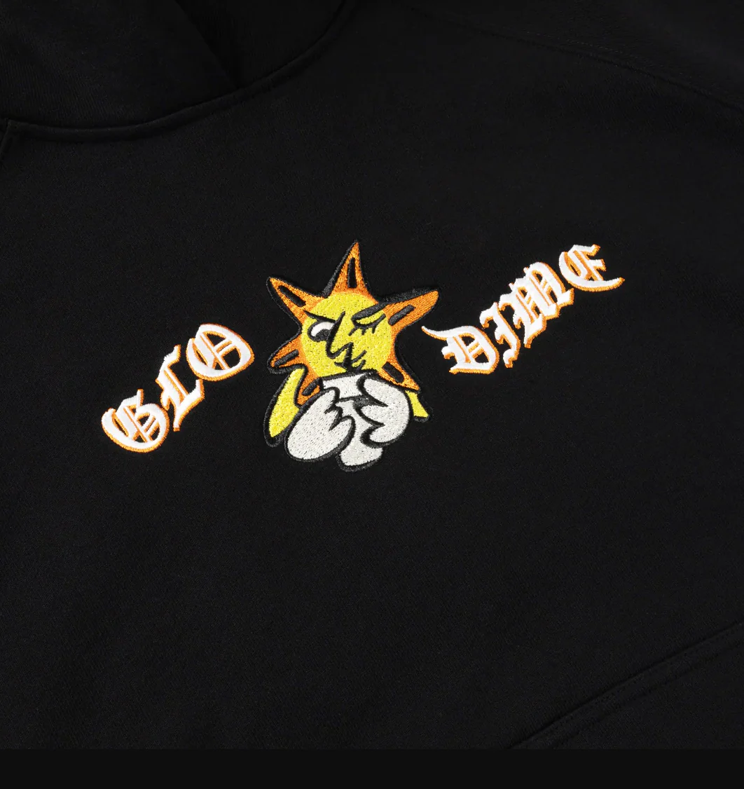 Dime X Glo Gang - Sun Hoodie Black - Image 2