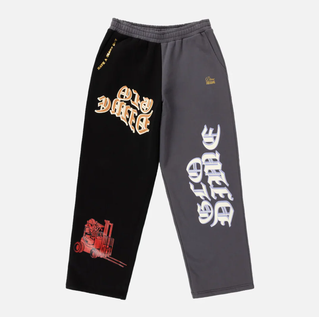 Dime X Glo Gang - Glo Dime Sweatpants Black/Charcoal