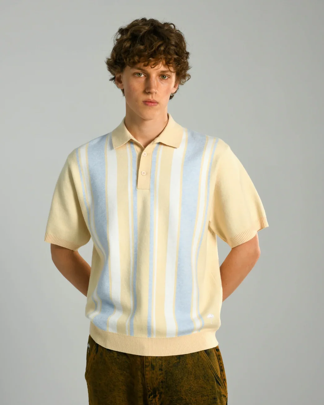 Hélas - Bronx Knit Polo Beige - Image 4