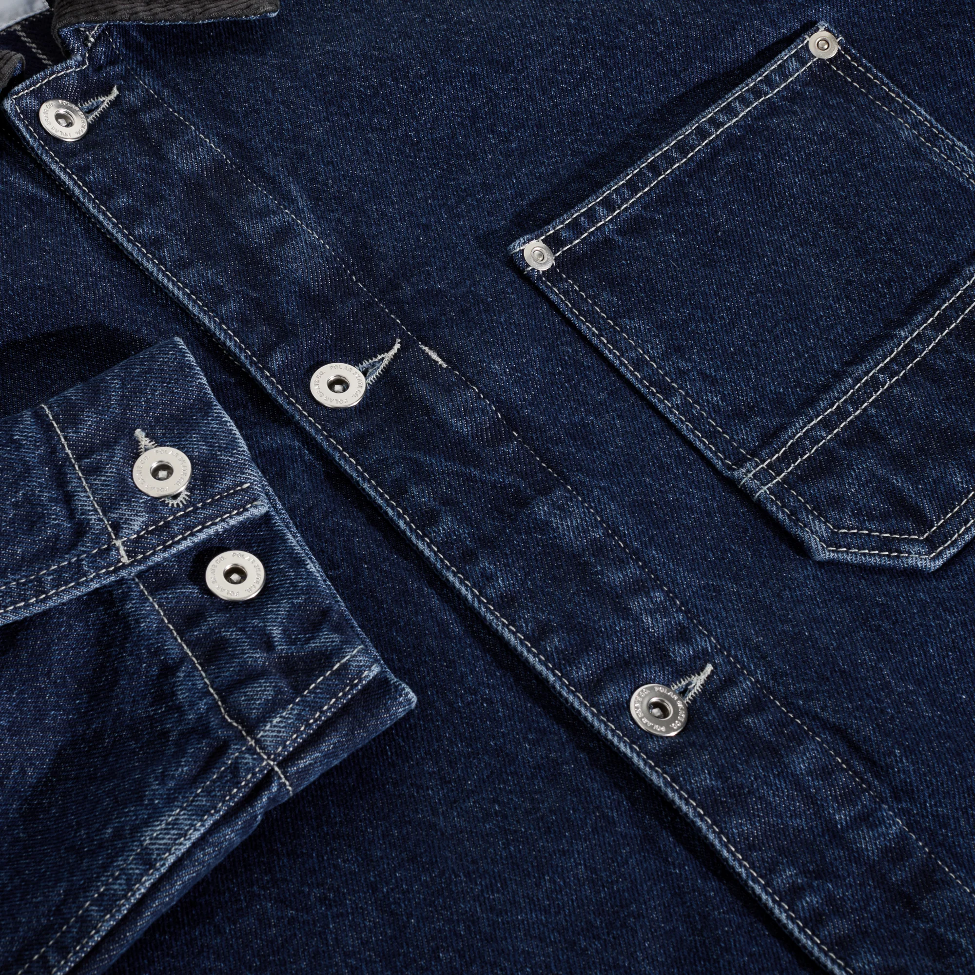 Polar - Ezra Jacket With Flannel Lining Indigo - Image 4